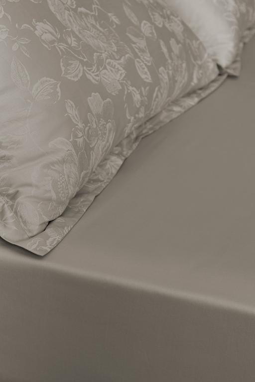  Avril King Size Baskılı - 300TC Saten Nevresim Takımı - Taş