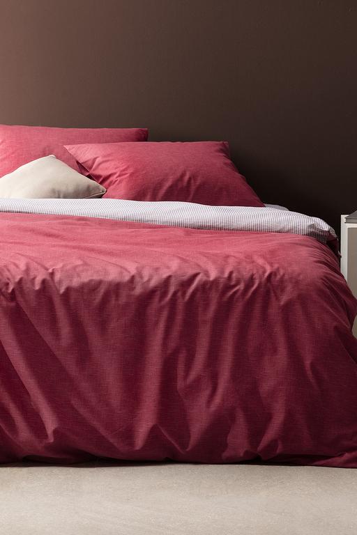  Juin King Size Pamuklu Baskılı Nevresim Takımı - Bordo