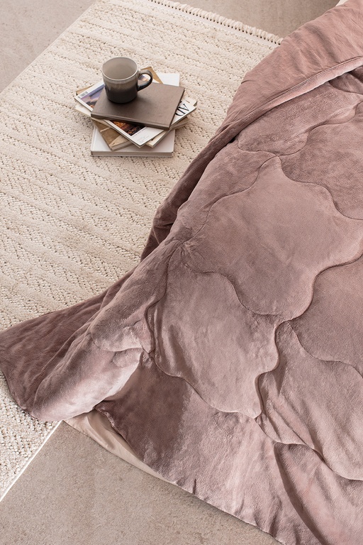  Kaira Tek Kişilik Comforter Set - Pudra