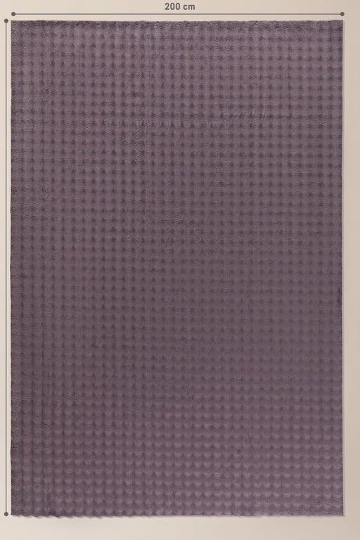  Vivre Bubble Halı - Koyu Mürdüm - 200x300 cm