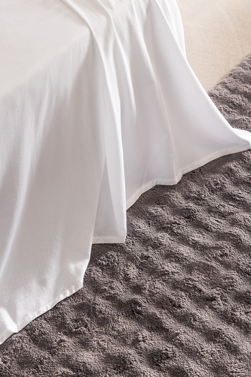  Ciel King Size %100 Pamuk Lastiksiz Saten Çarşaf - Beyaz