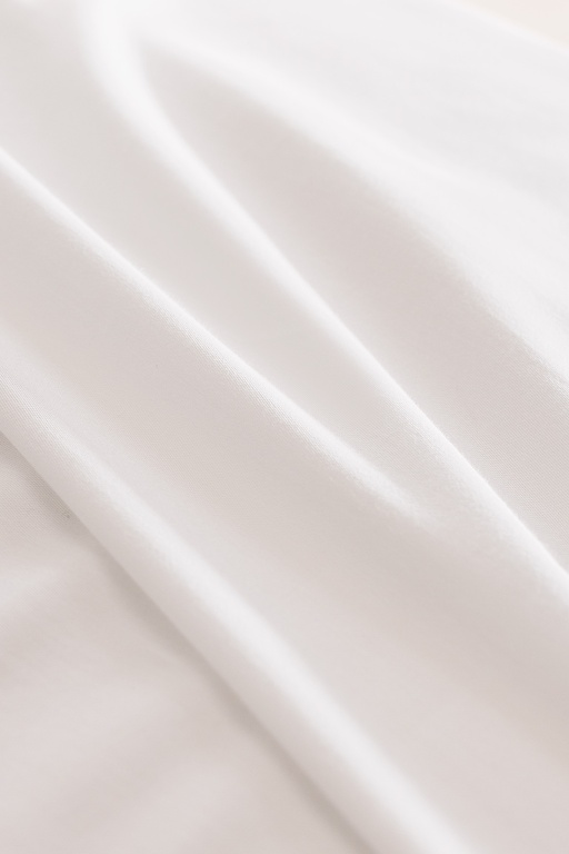  Ciel King Size %100 Pamuk Lastiksiz Saten Çarşaf - Beyaz