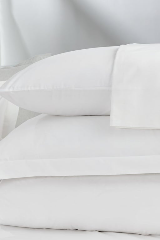  Daisi King Size %100 Pamuk Ranforce Düz Çarşaf - Beyaz
