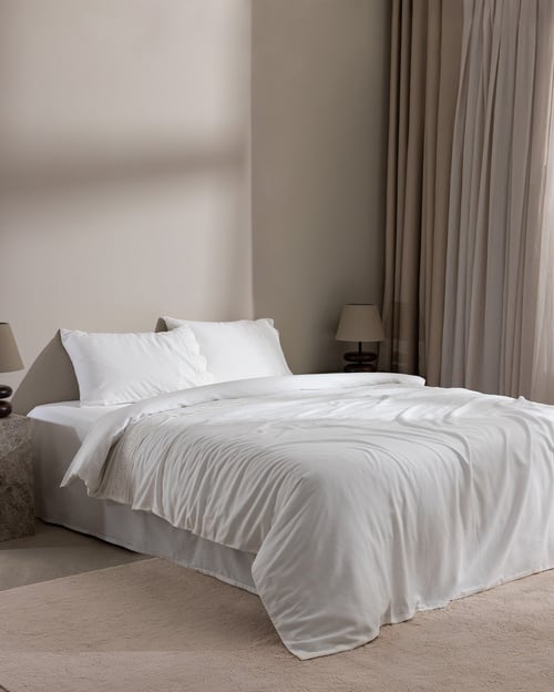 Eolya King Size %100 Pamuk Chambre Nevresim Takımı - Beyaz